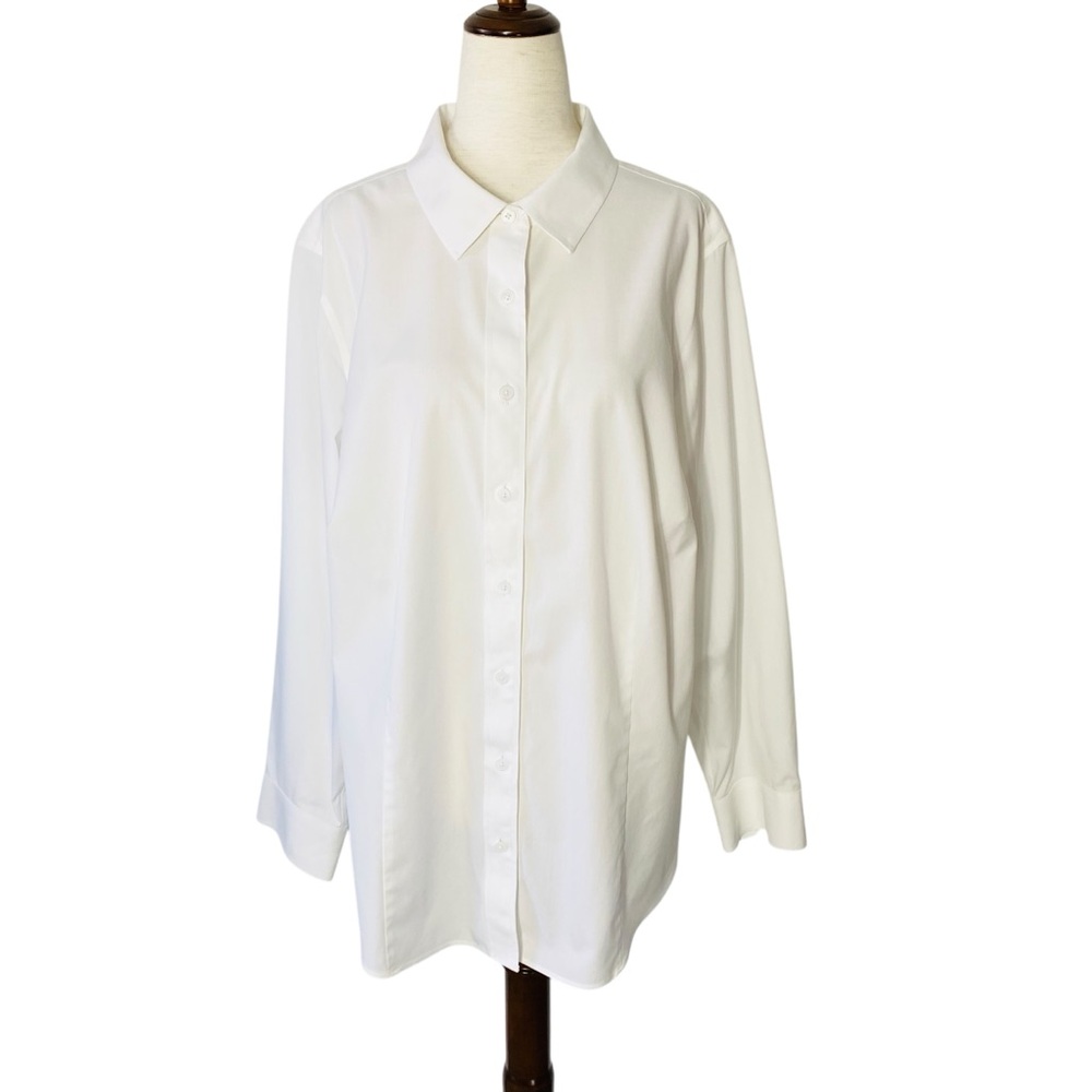 TALBOTS Basic White Button Up Shirt - image 2